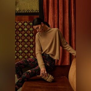 PILCRO Mid-Rise Velvet Skinny Jeans